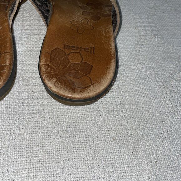 Merrell Women’s Casual Sandals Size 8 M Brown Leather Beach Cruise Island - Picture 12 of 12